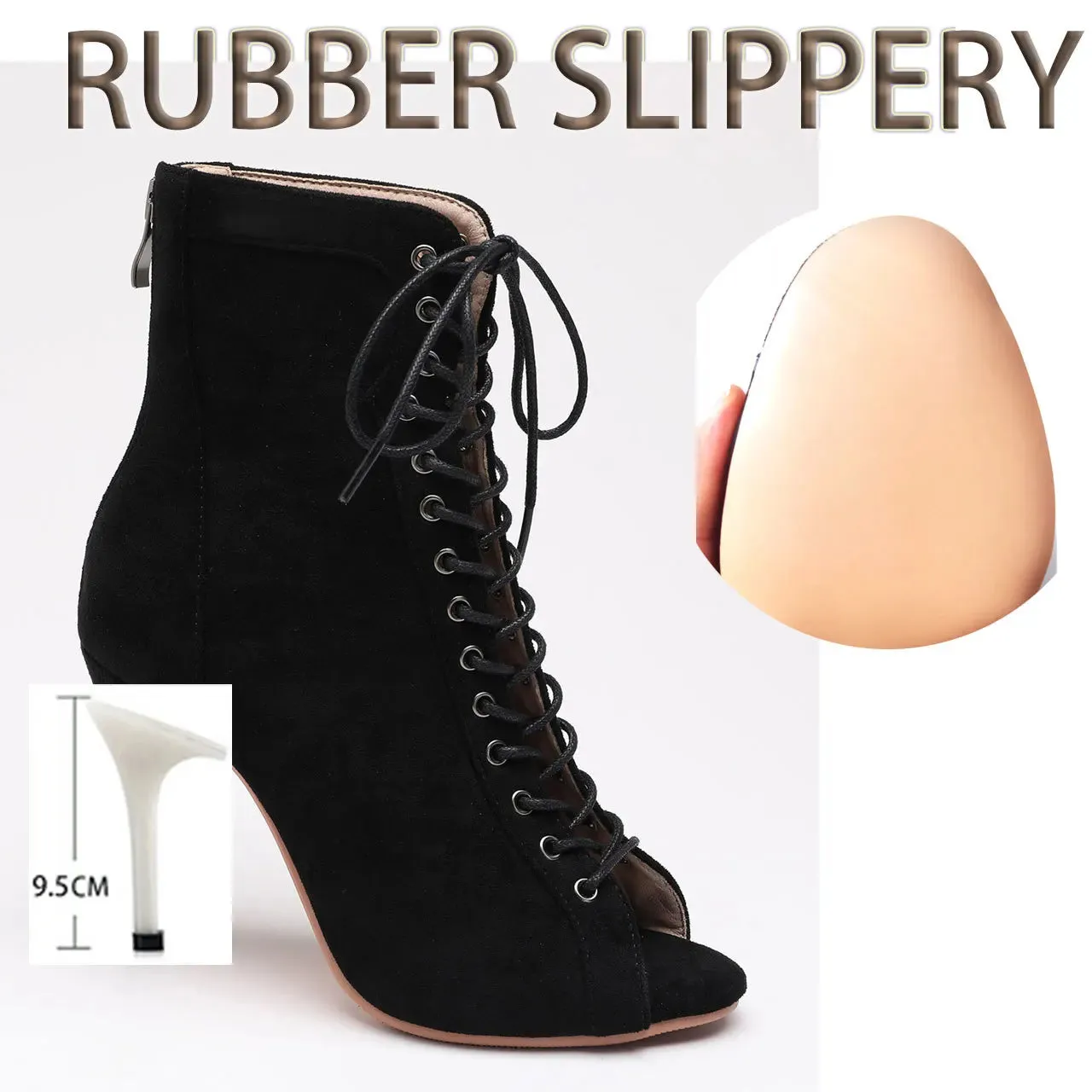 Funki Buys | Boots | Women's Lace-up Suede Sole Dance Shoes