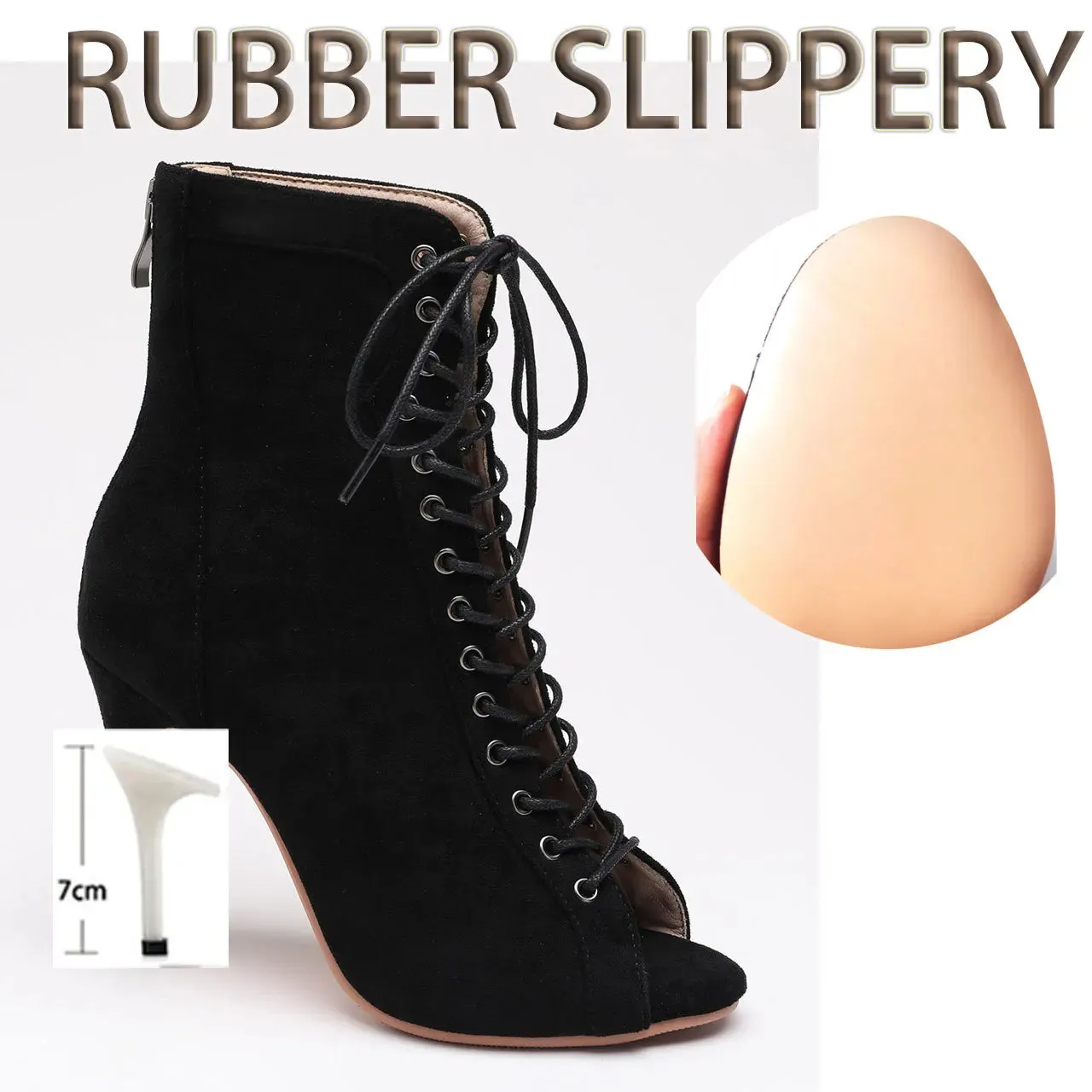 Funki Buys | Boots | Women's Lace-up Suede Sole Dance Shoes