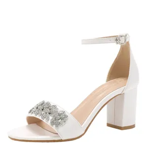 Funki Buys | Shoes | Women's Rhinestone Block Heeled Sandal