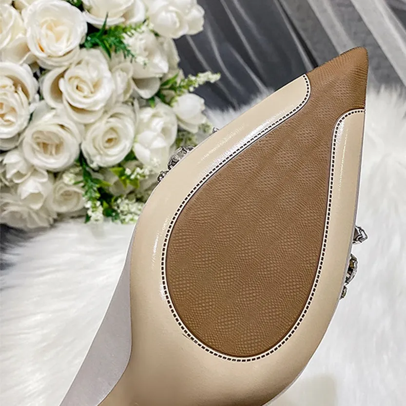 Funki Buys | Shoes | Women's Satin Crystal Wedding Pumps