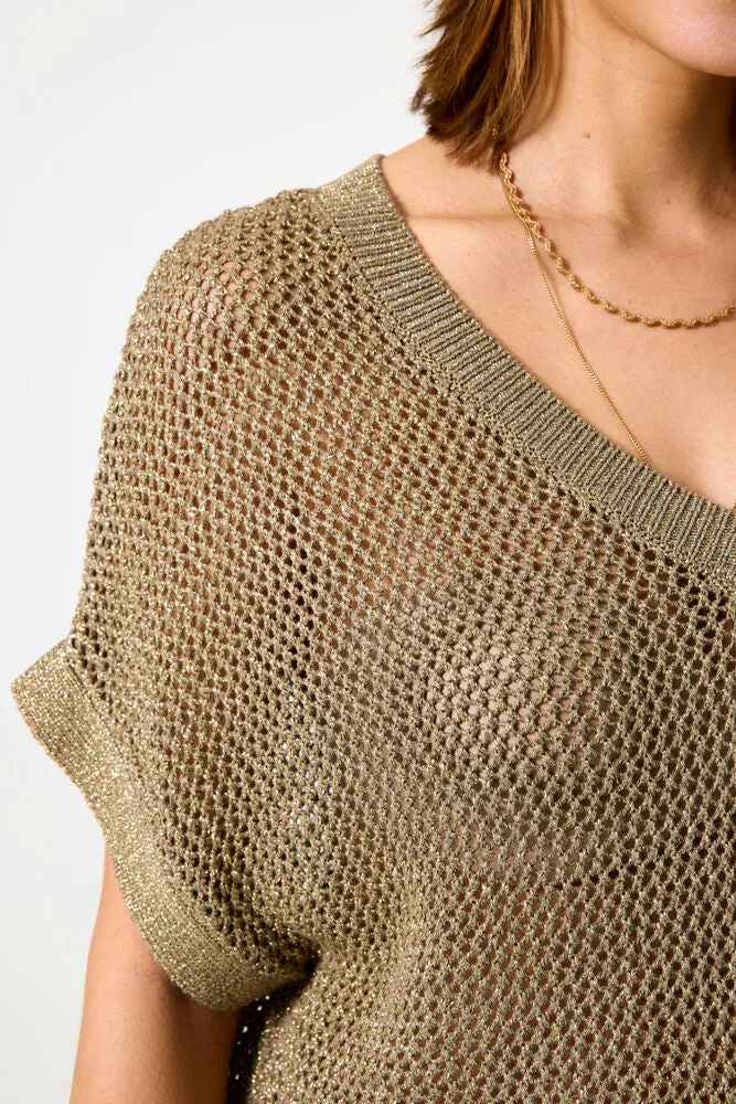 Garcia Olive Wide Knit Top