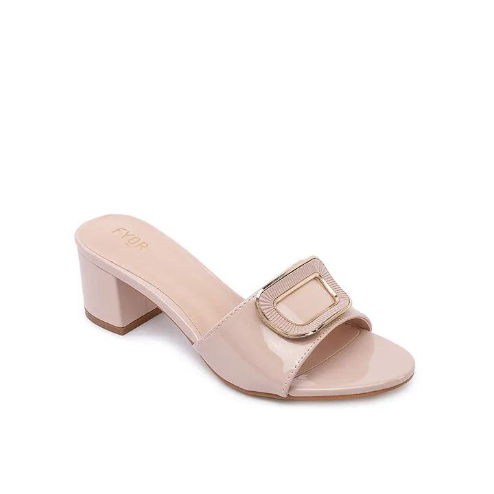 Geometric Brooch Mule HL 225