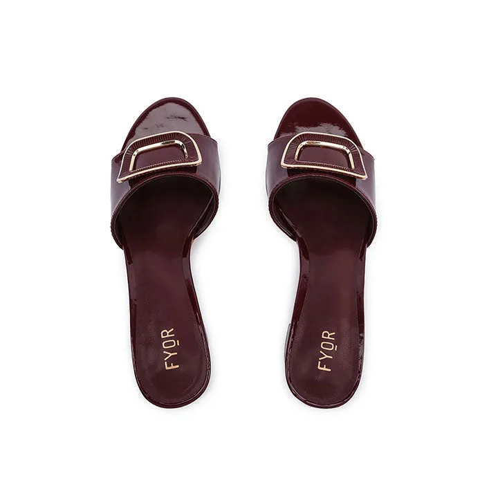 Geometric Brooch Mule HL 225