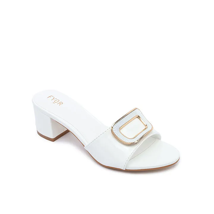 Geometric Brooch Mule HL 225