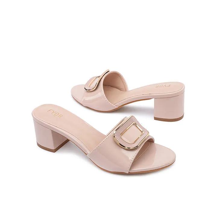 Geometric Brooch Mule HL 225