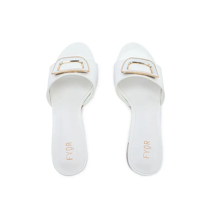 Geometric Brooch Mule HL 225