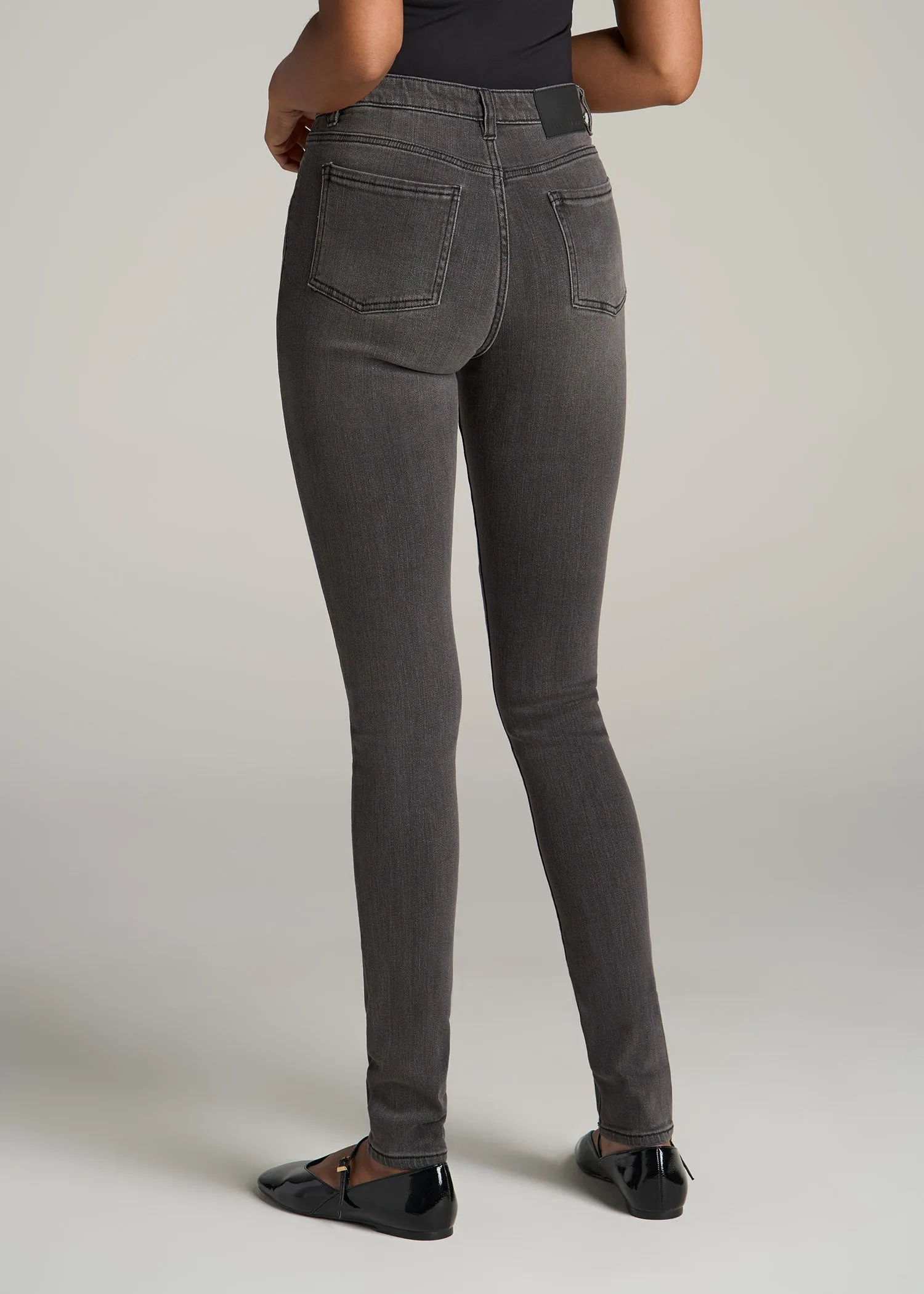 Georgia HIGH RISE SKINNY Tall Women's Jeans in True Grit Grey