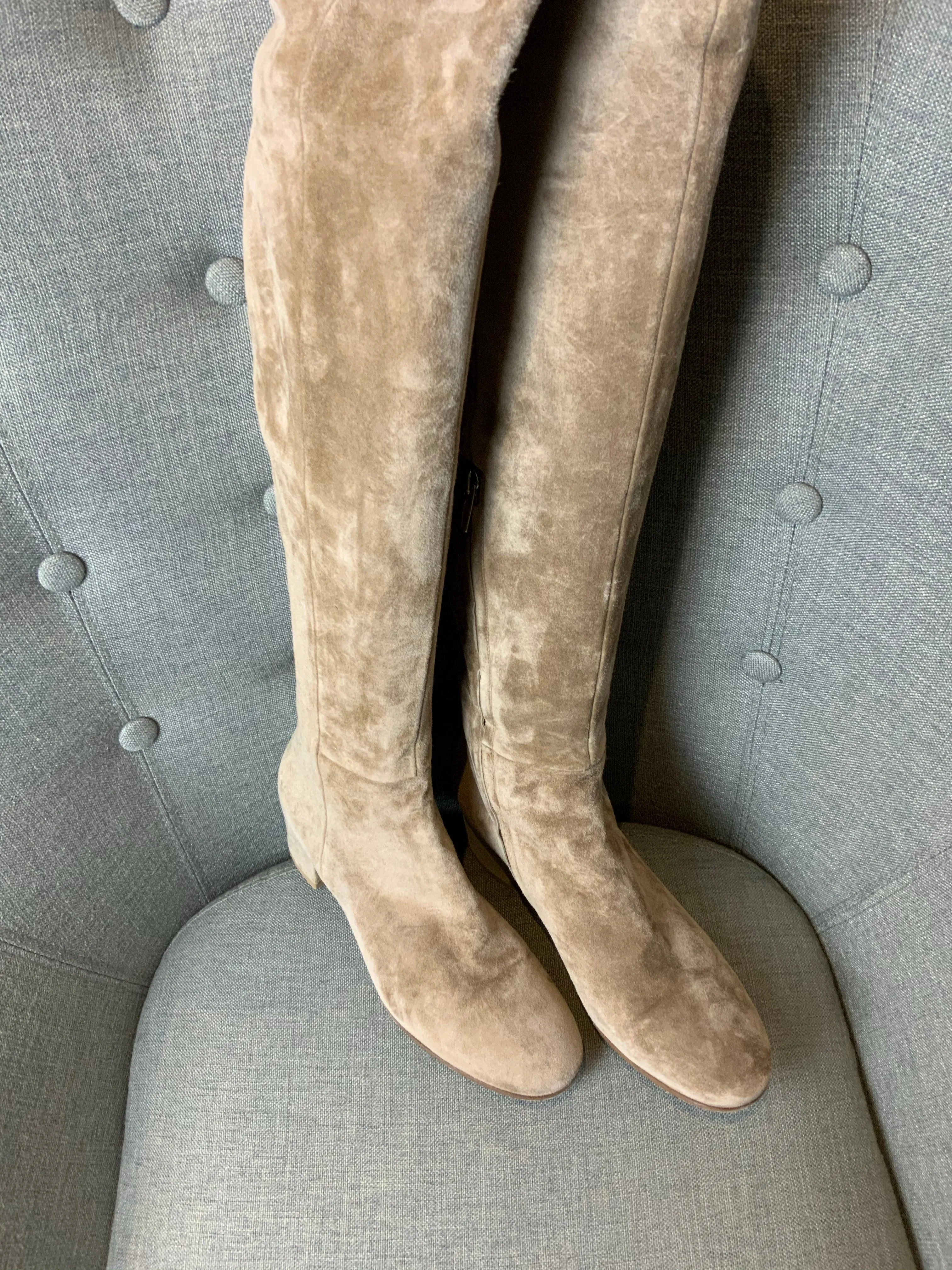 GIANVITO ROSSI 45 suede over-the-knee boots Size 38 1/2  ladies