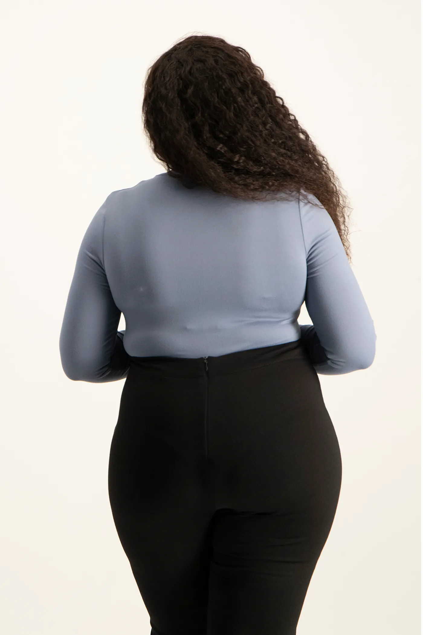 Gigi V-Neck Bodysuit - Flintstone