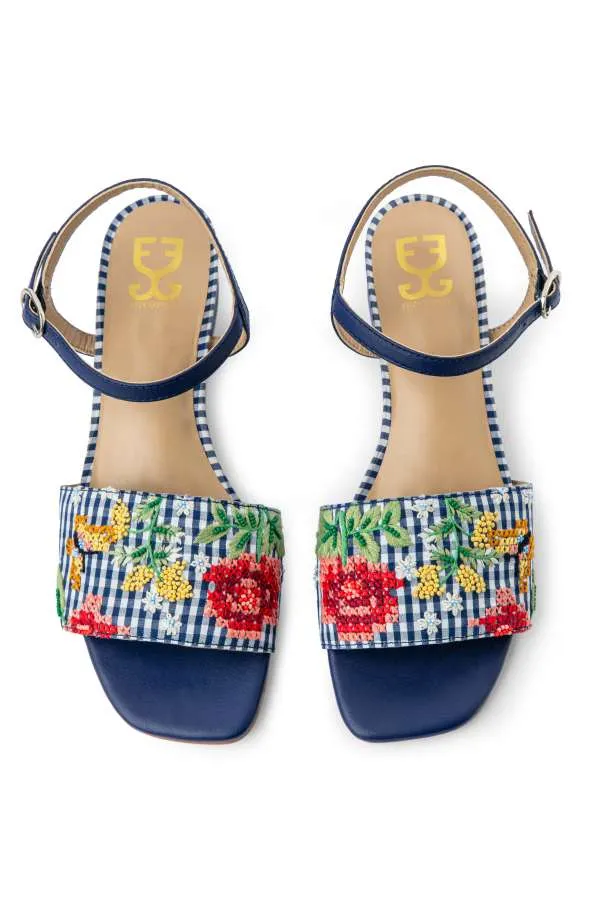 Gingham Glaze : Sandal Heels