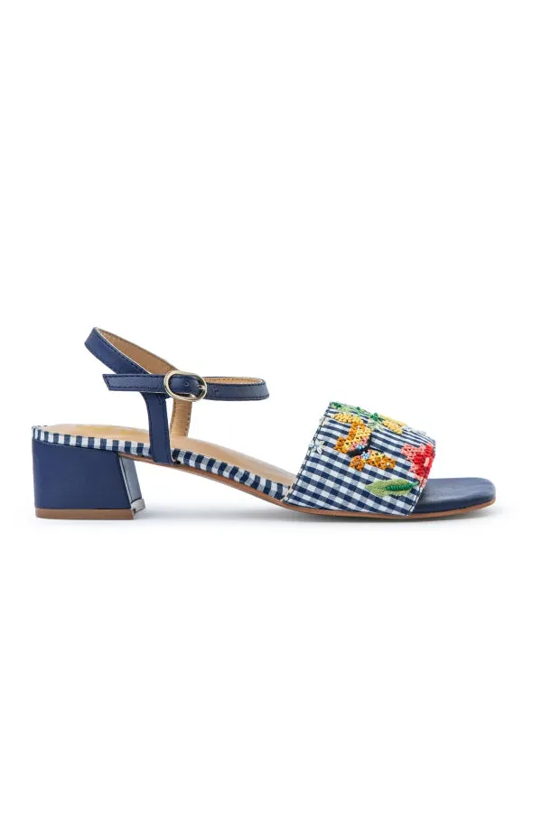 Gingham Glaze : Sandal Heels