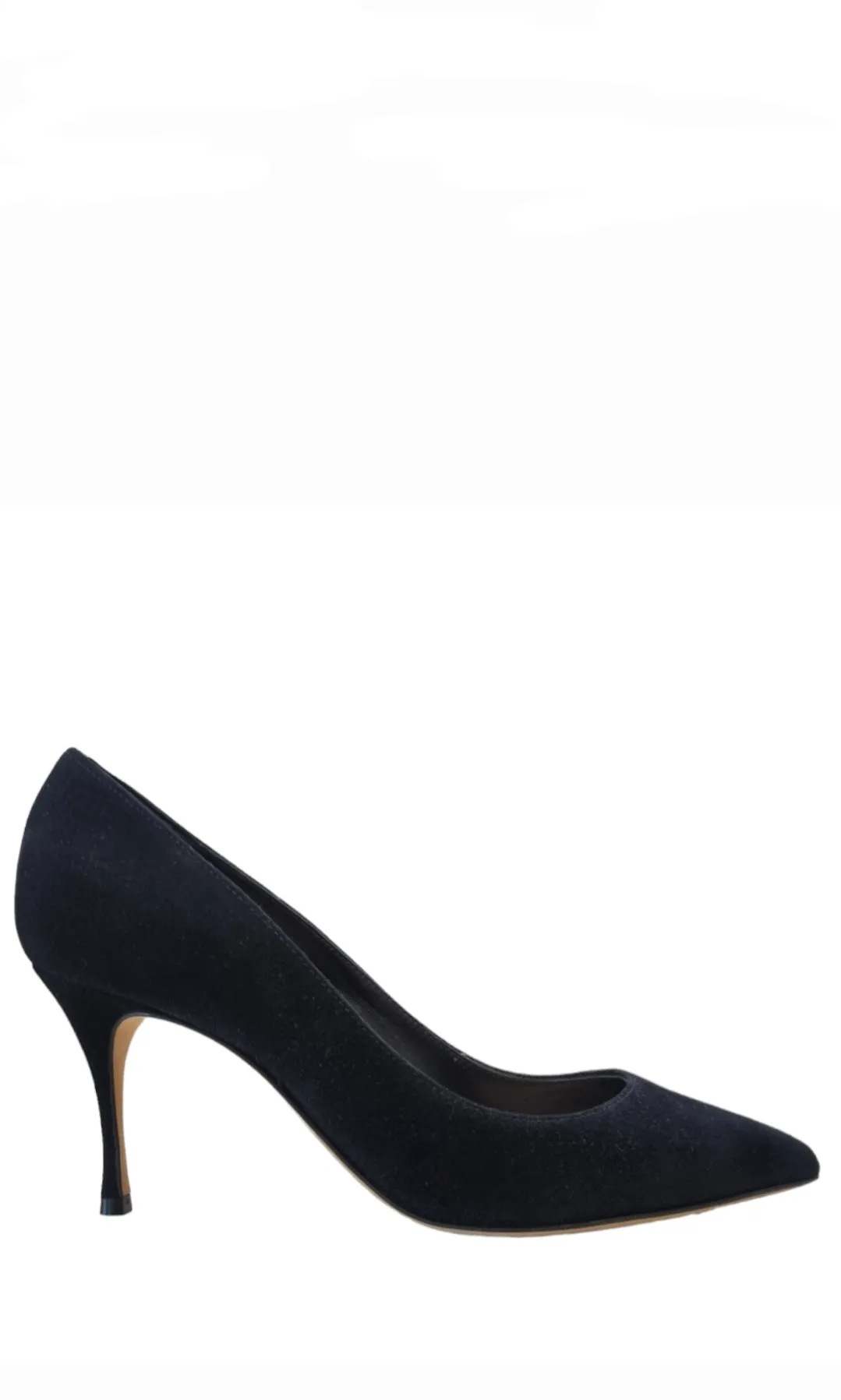 Godiva Black Suede 075 Pump (carryover style)