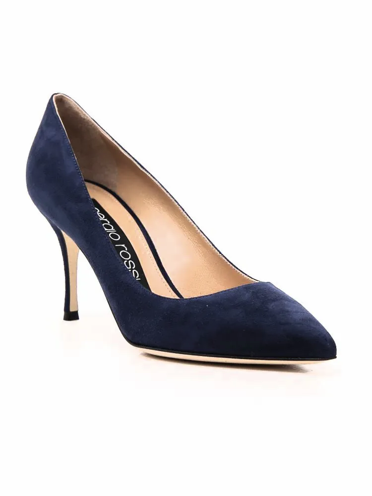 Godiva Black Suede 075 Pump (carryover style)