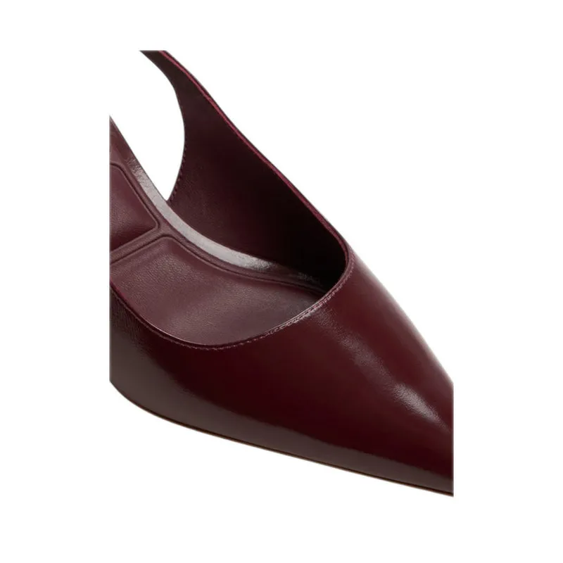 GOLDENSHEEN HEELED SHOES - BORDO