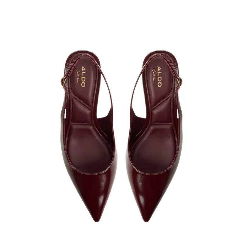 GOLDENSHEEN HEELED SHOES - BORDO