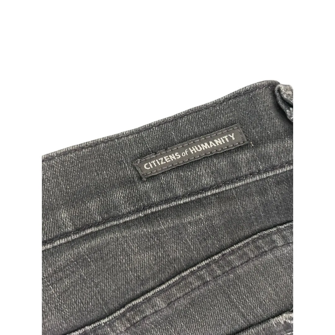 Gray Wash Avedon Low Rise Skinny Jeans