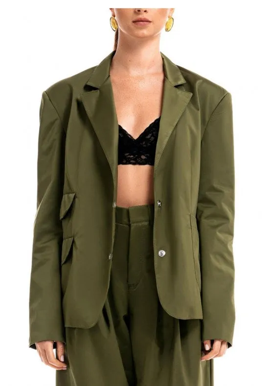 Green Oversized Blazer
