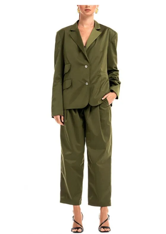 Green Oversized Blazer