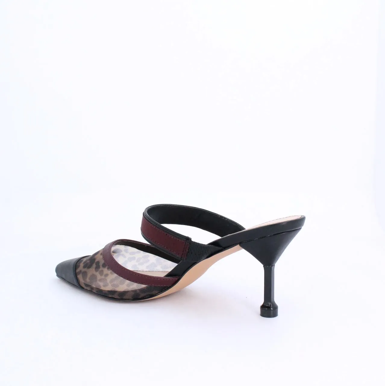 GRETAH MULE HEEL- BURGUNDY