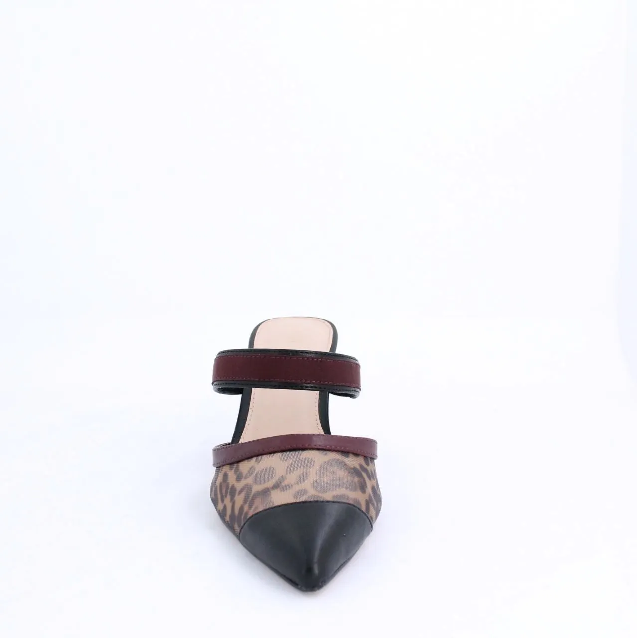 GRETAH MULE HEEL- BURGUNDY