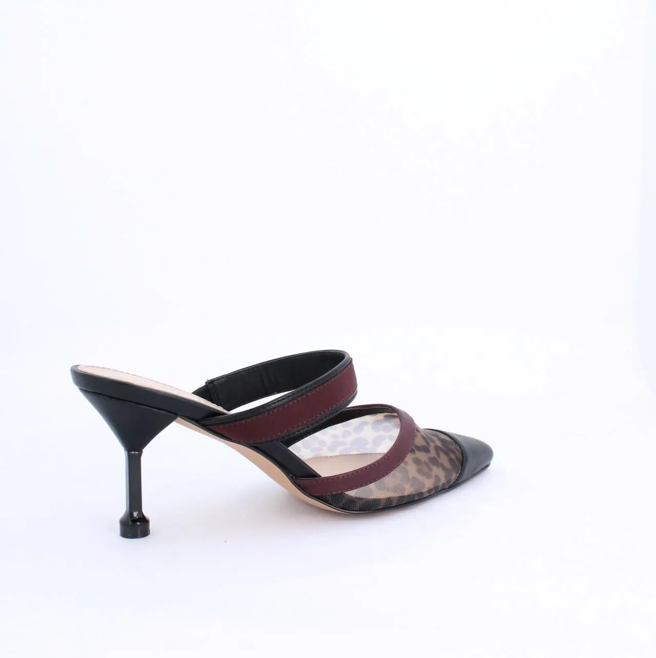 GRETAH MULE HEEL- BURGUNDY