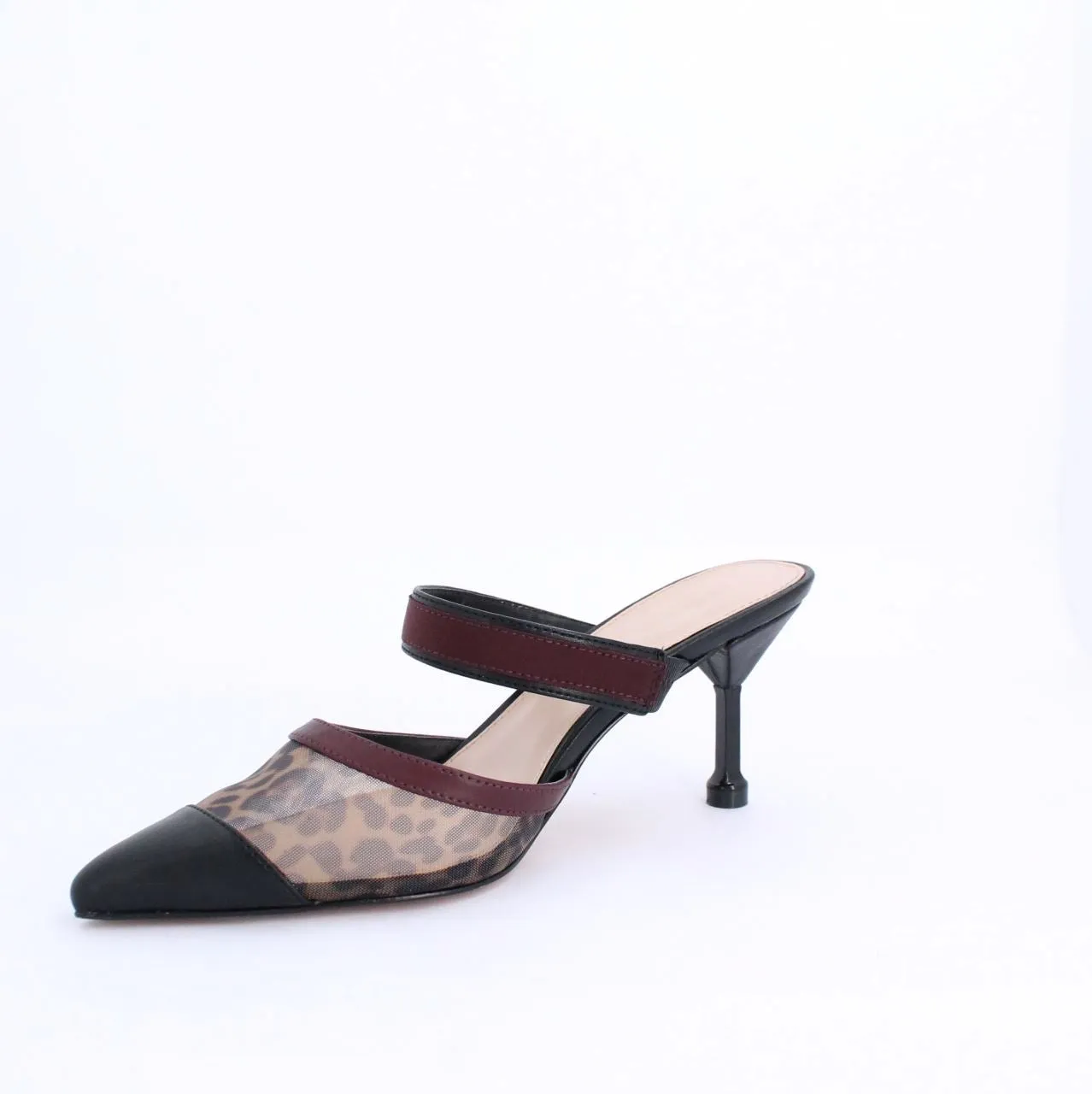 GRETAH MULE HEEL- BURGUNDY