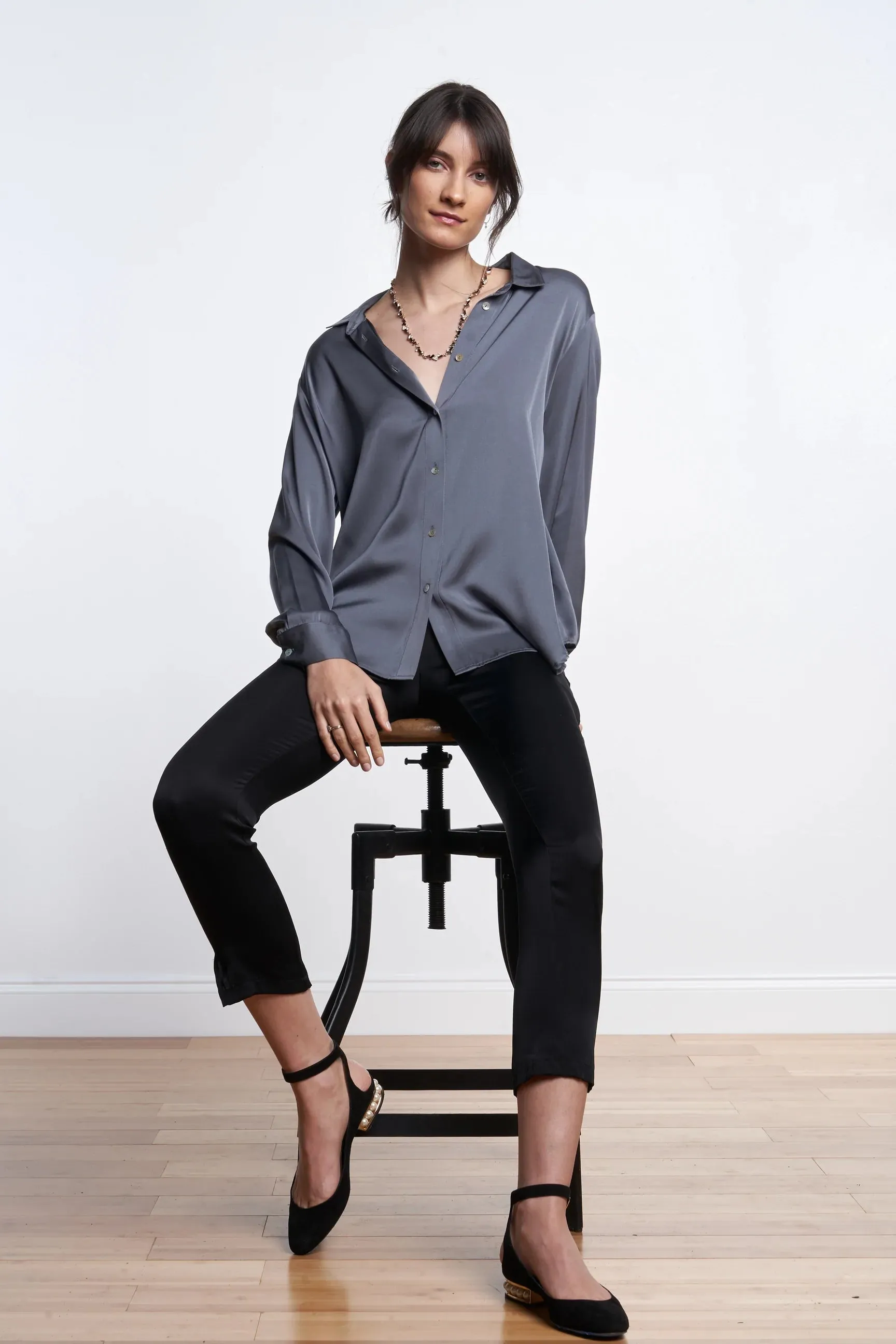 Havana Silk Pants - Black