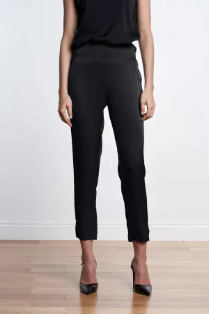 Havana Silk Pants - Black