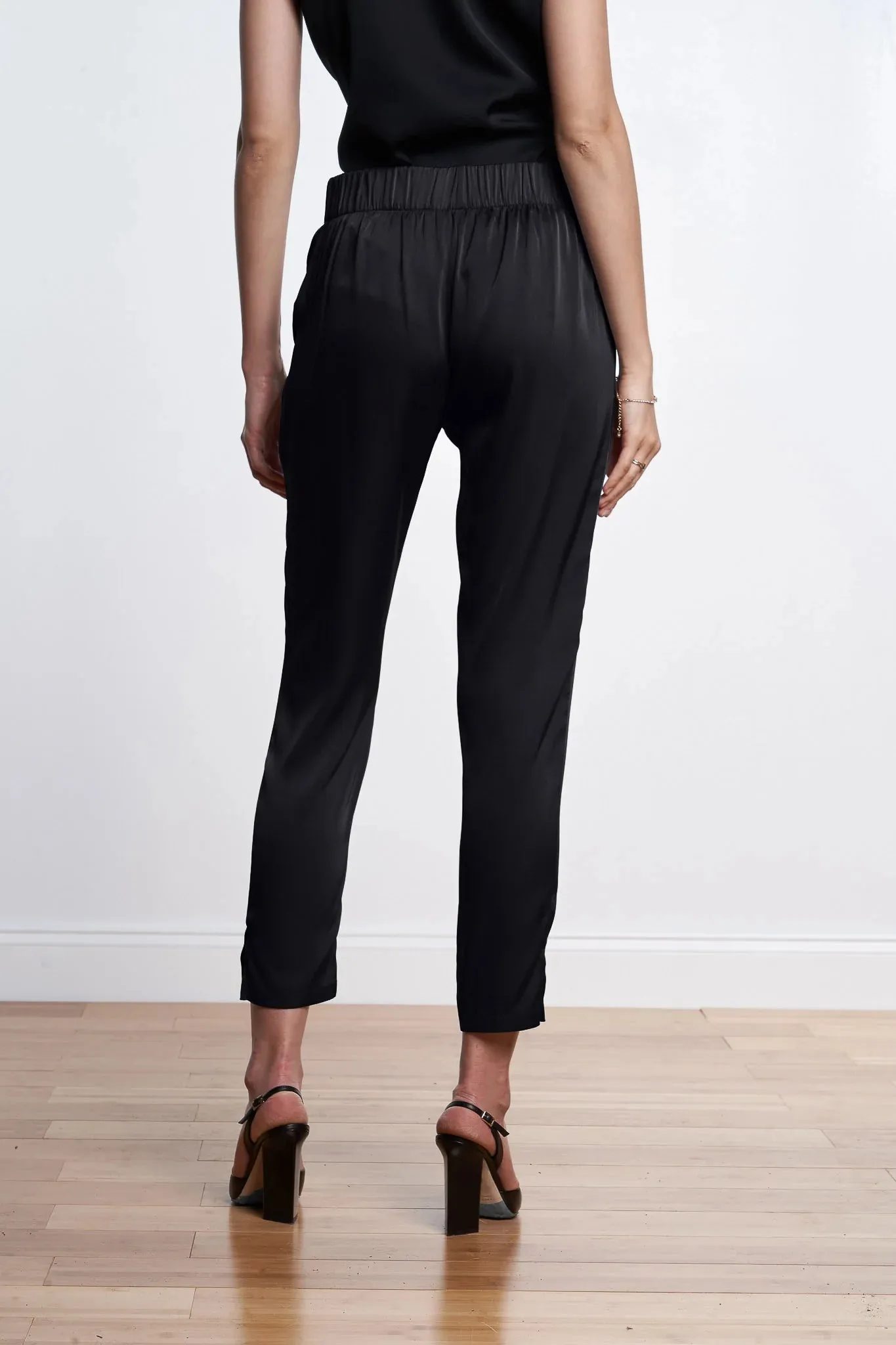 Havana Silk Pants - Black