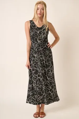 Hazel Blues® |  Mittoshop Side Slit Flower Print V-Neck Sleeveless Dress