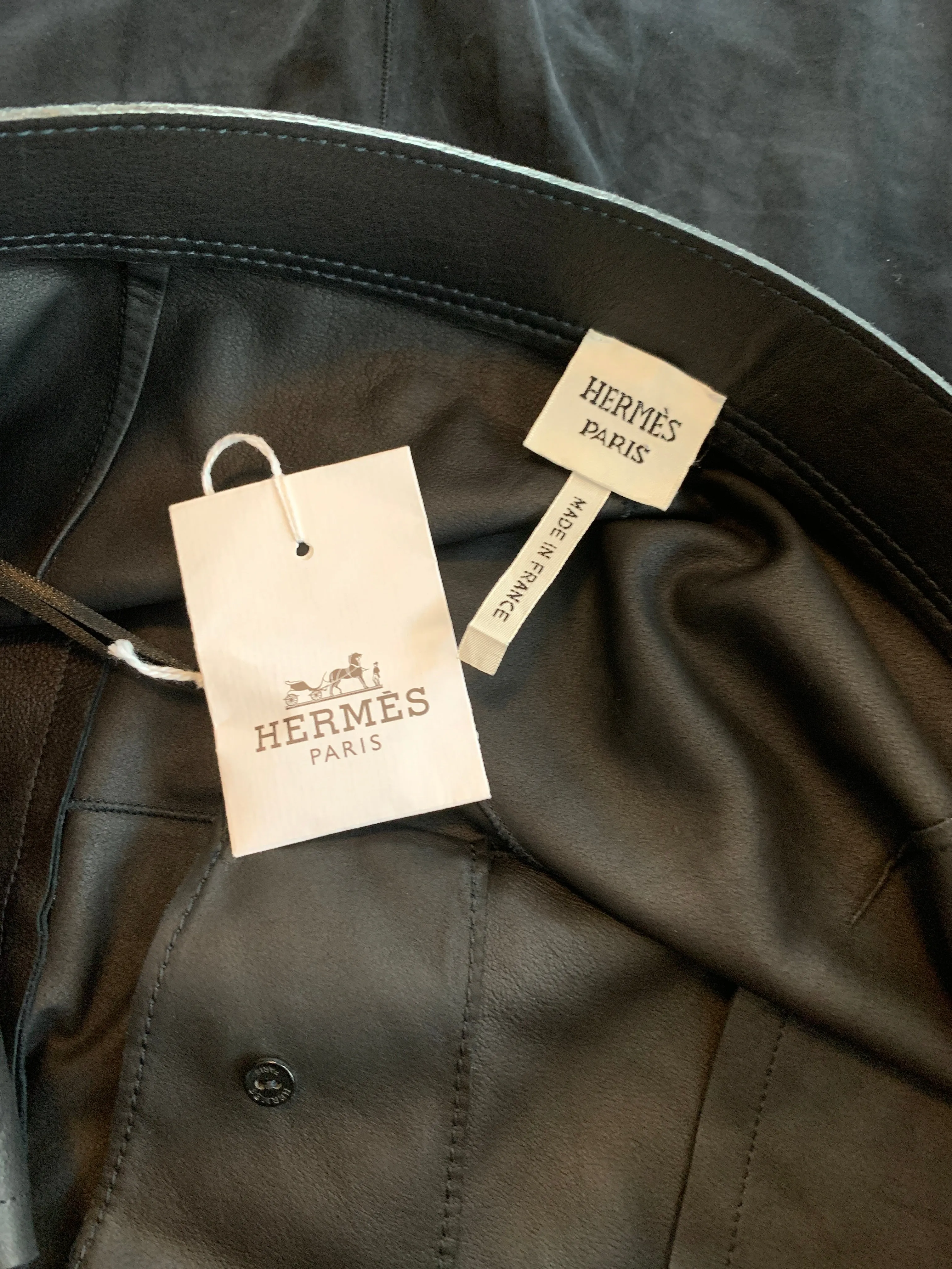 Hermès Suede Skirt