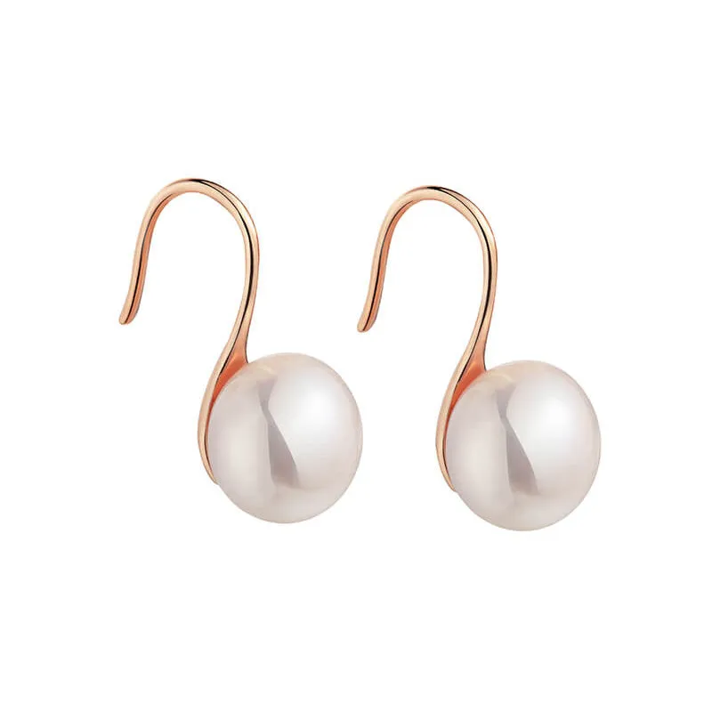 High Heel Natural Pearl Drop Earrings