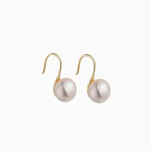 High Heel Natural Pearl Drop Earrings