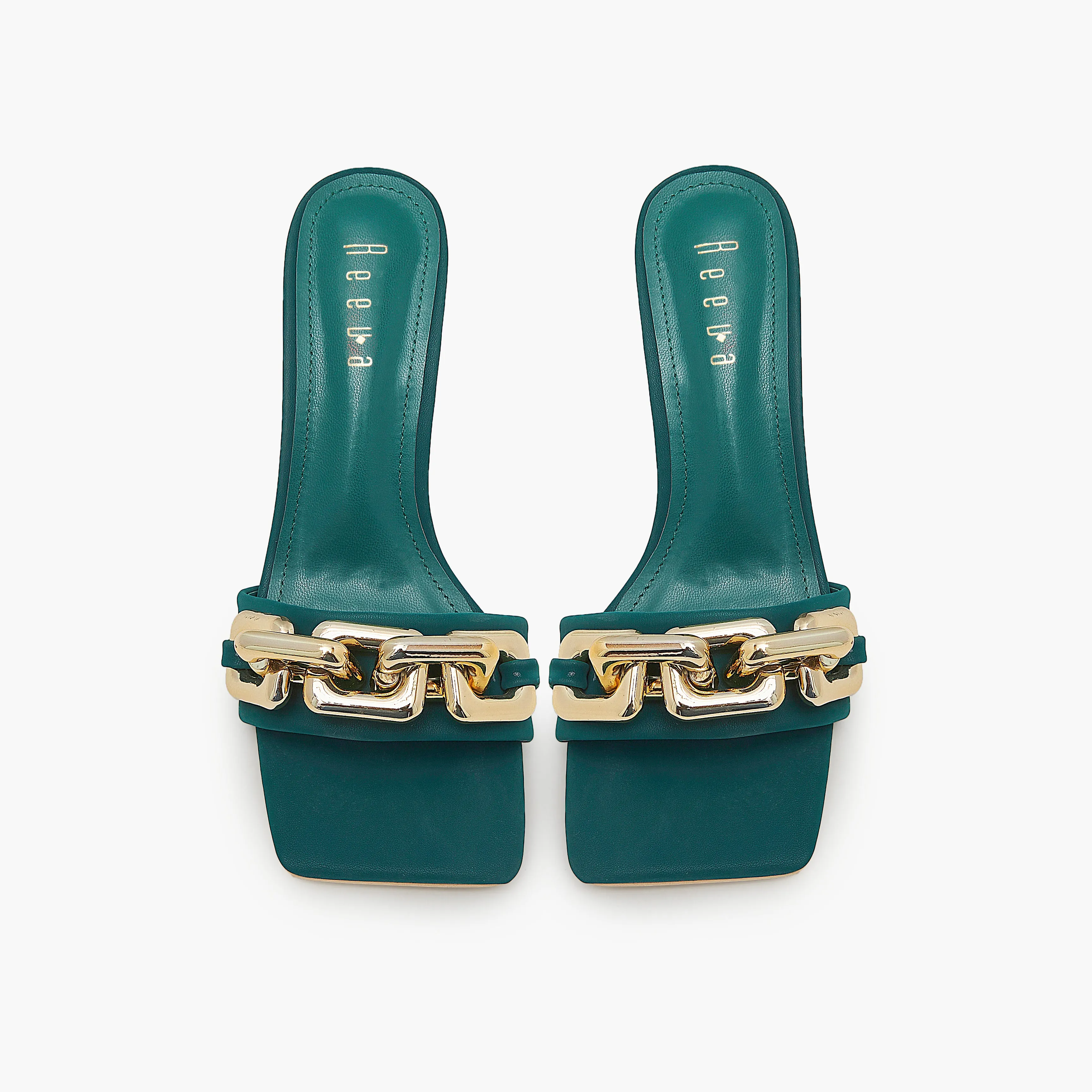 High Heels with Metallic Chain