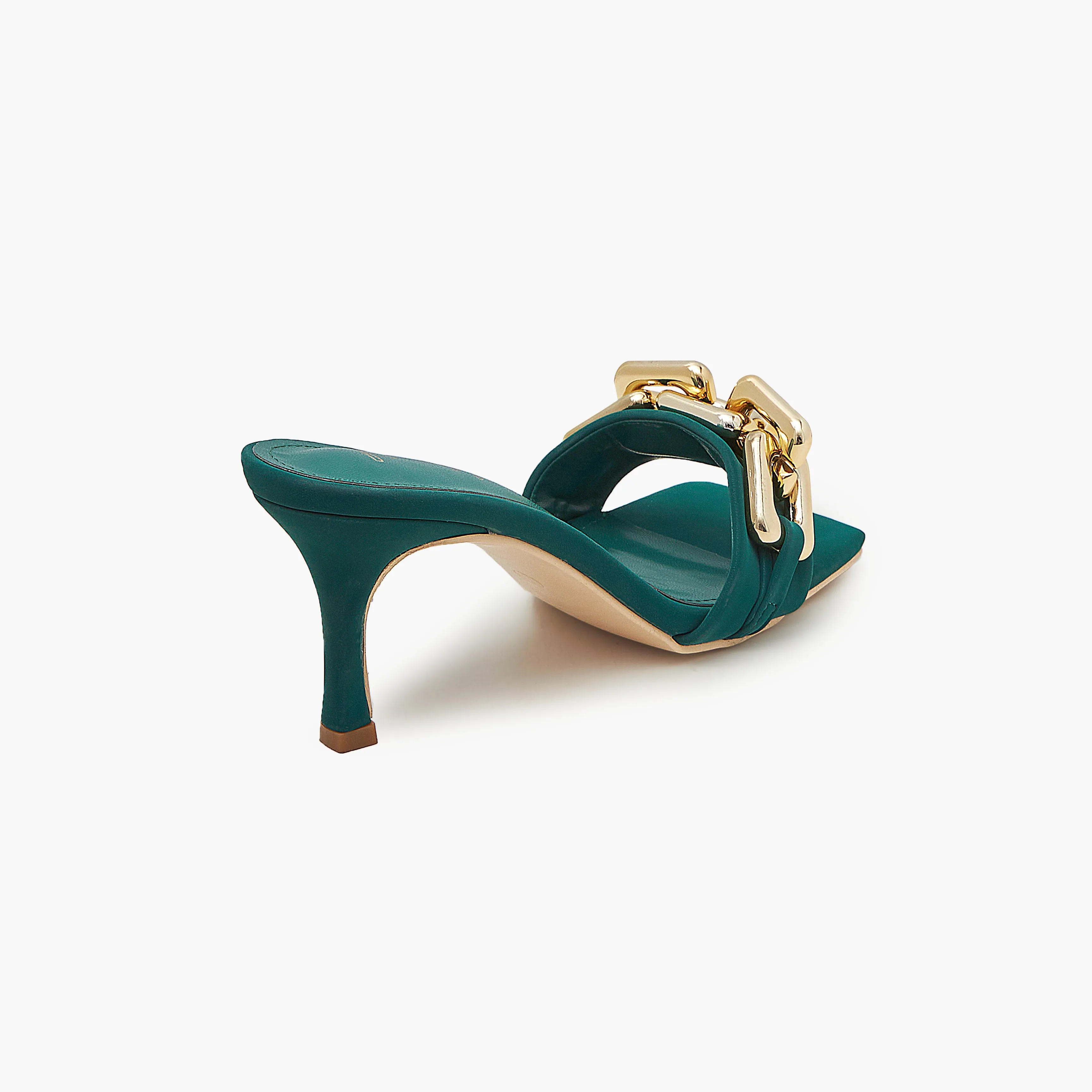 High Heels with Metallic Chain