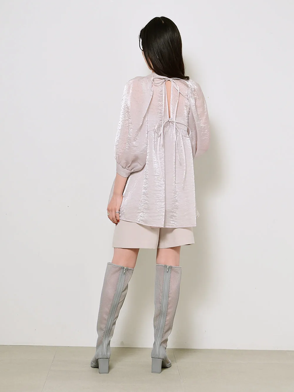 High Waist Knee Length Shorts