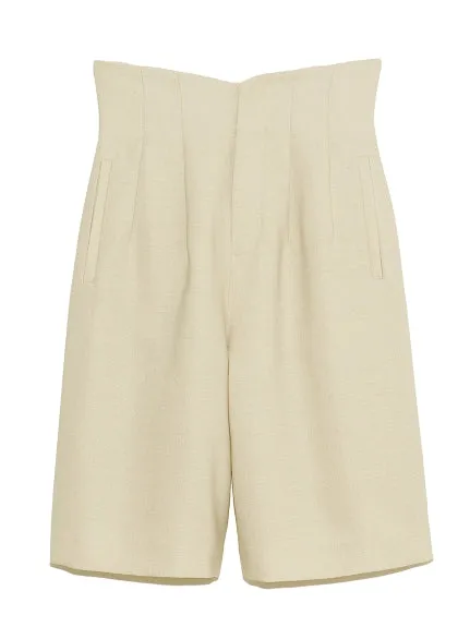 High Waist Knee Length Shorts