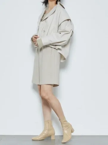 High Waist Knee Length Shorts