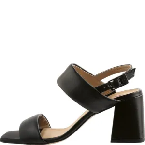 Hogl  Black Strap Block Heel Sandal |910650001