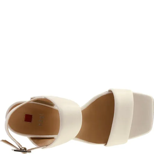Hogl Creme Strap Block Heel Sandal|910650012