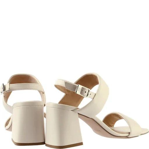 Hogl Creme Strap Block Heel Sandal|910650012