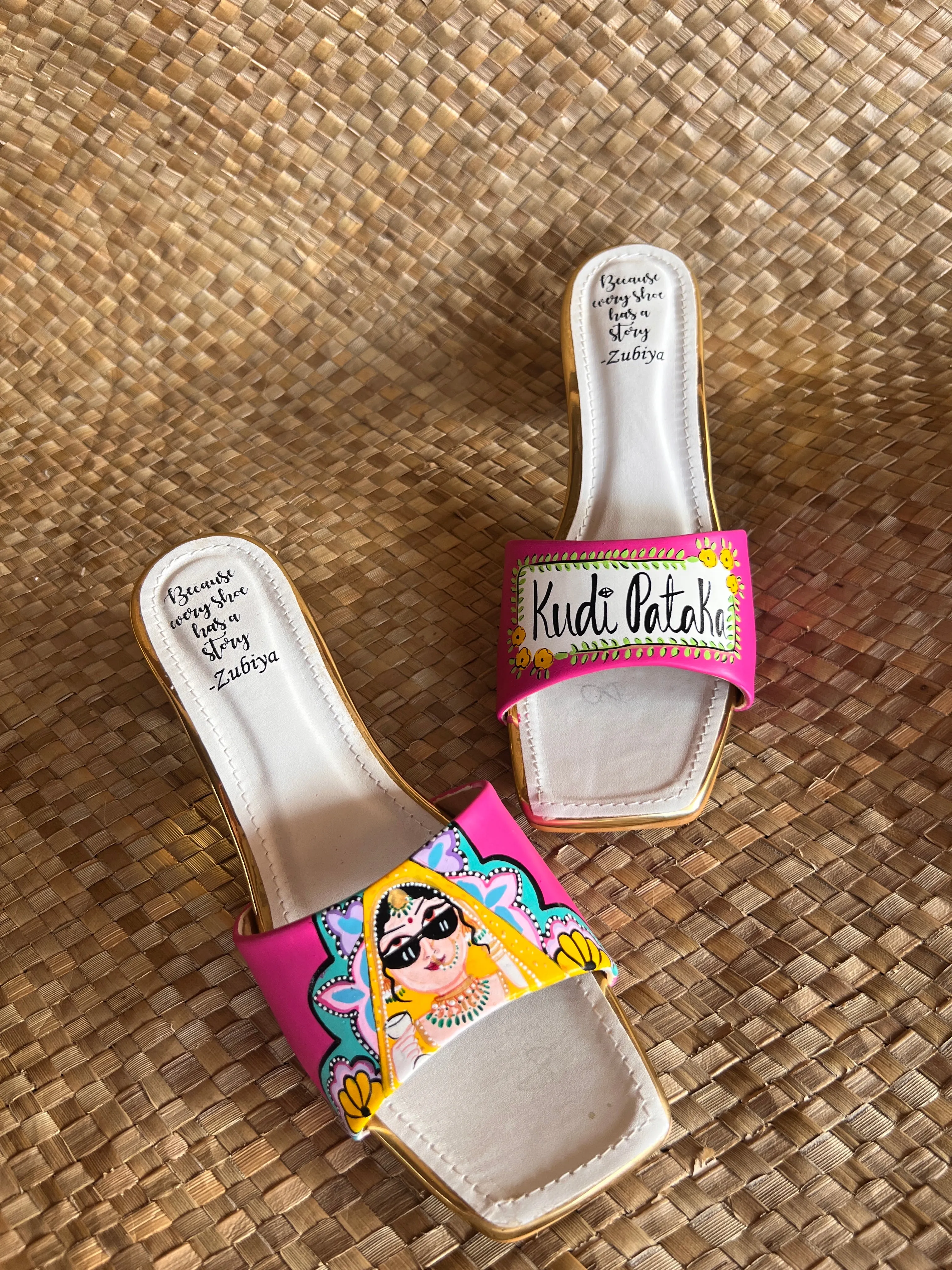 Hot Pink- Swag Dulhan Artwork Heels