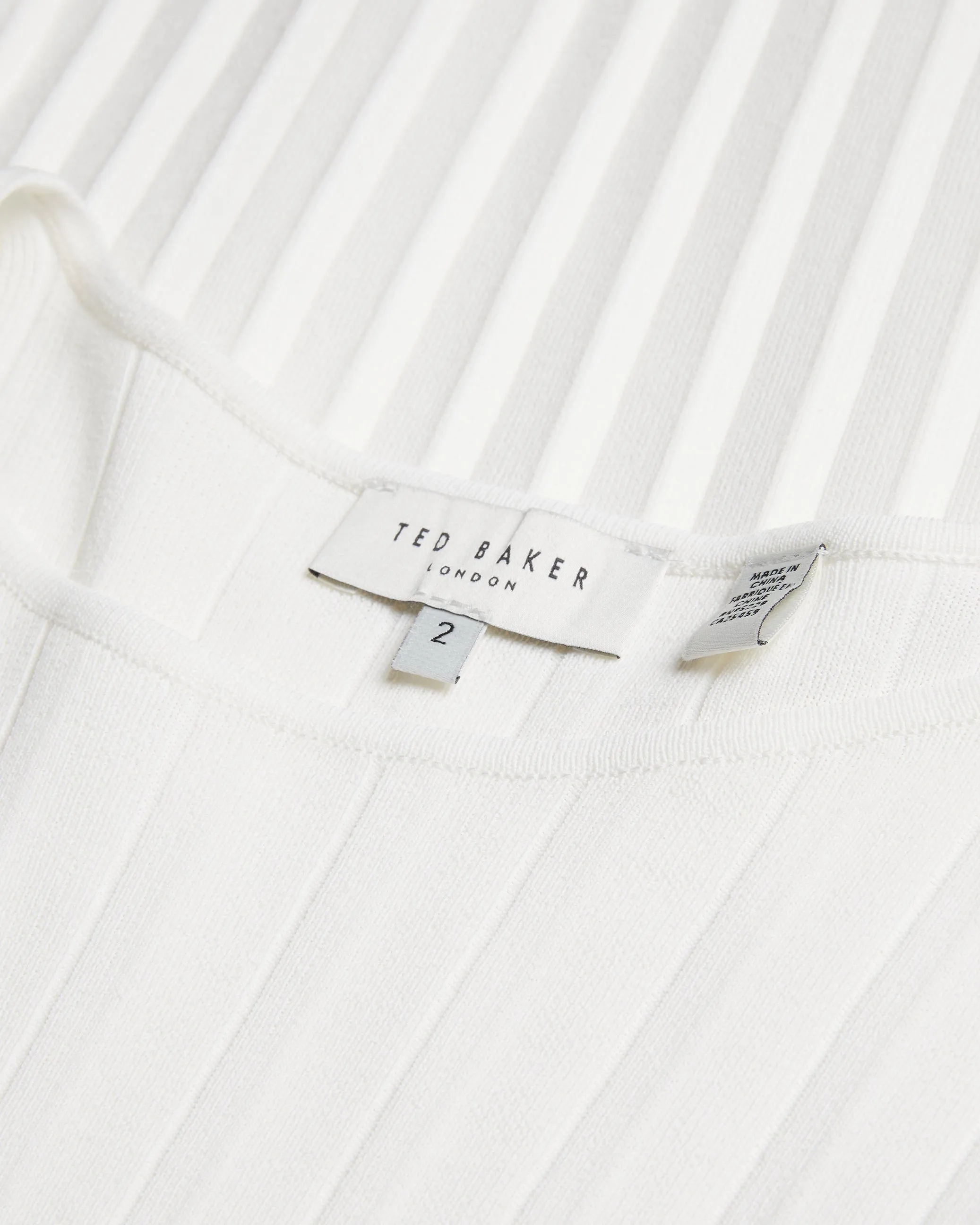 Iivanna Crew Neck Fluted Sleeve Knit Top Ivory