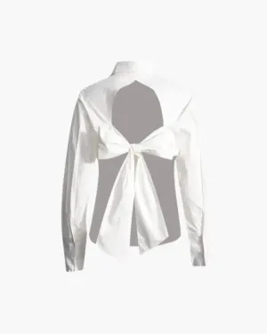 Ilaria – Back cutout – Oversized shirt