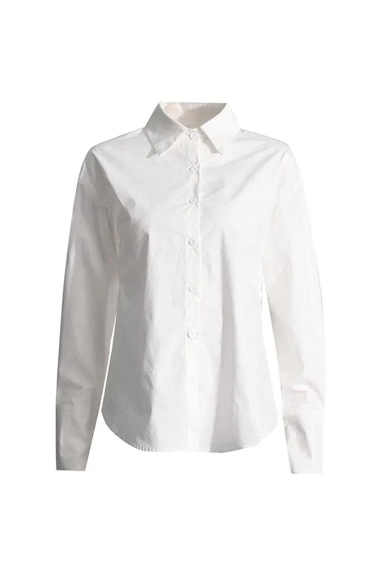 Ilaria – Back cutout – Oversized shirt