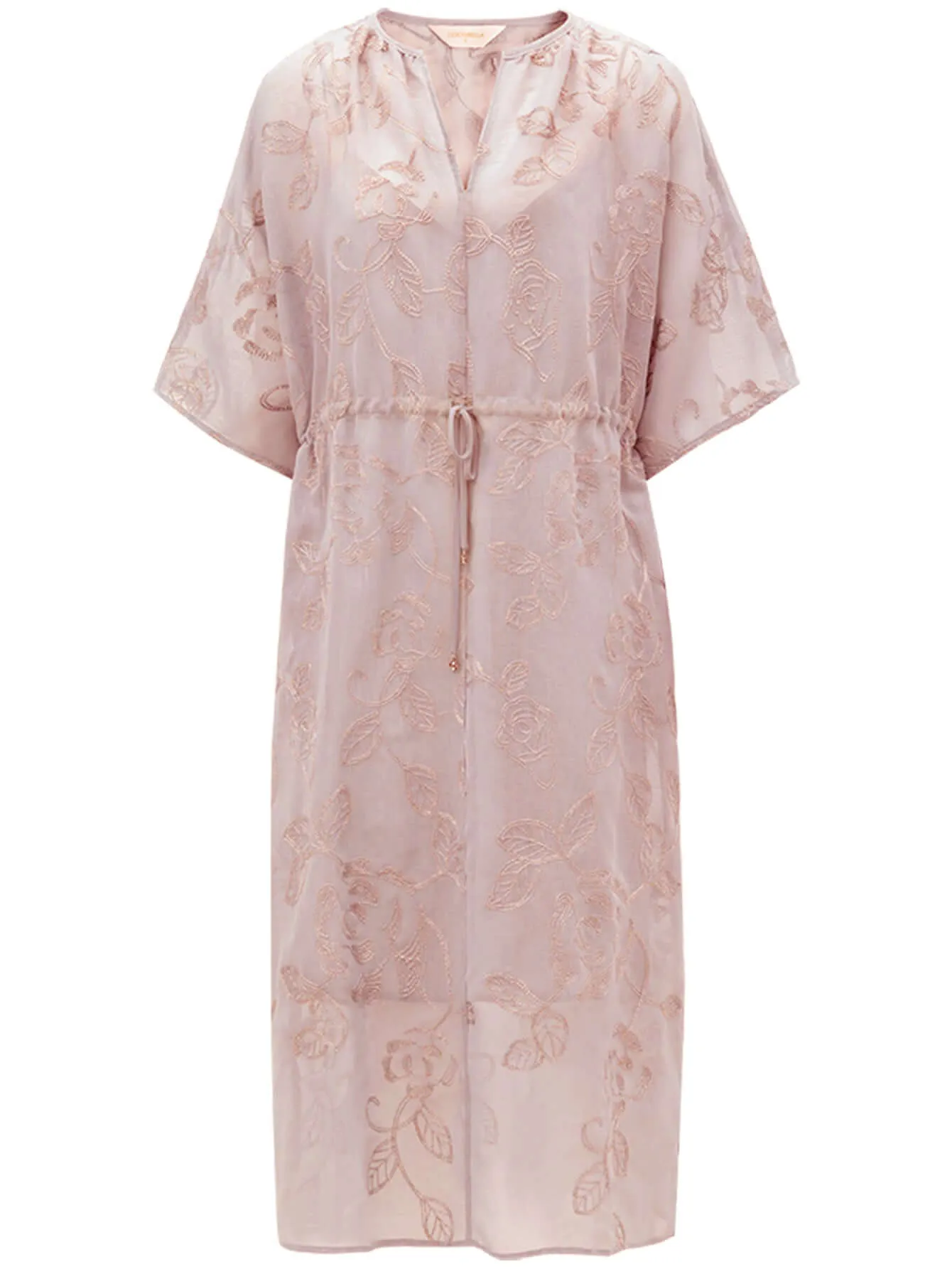 Intricate Glitter Embroidered Two-Piece Dress