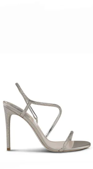 Irini Silver Crystal Sandals