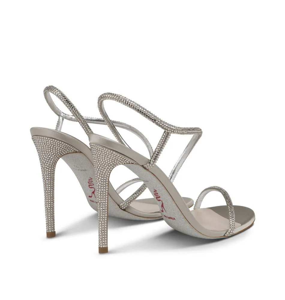 Irini Silver Crystal Sandals