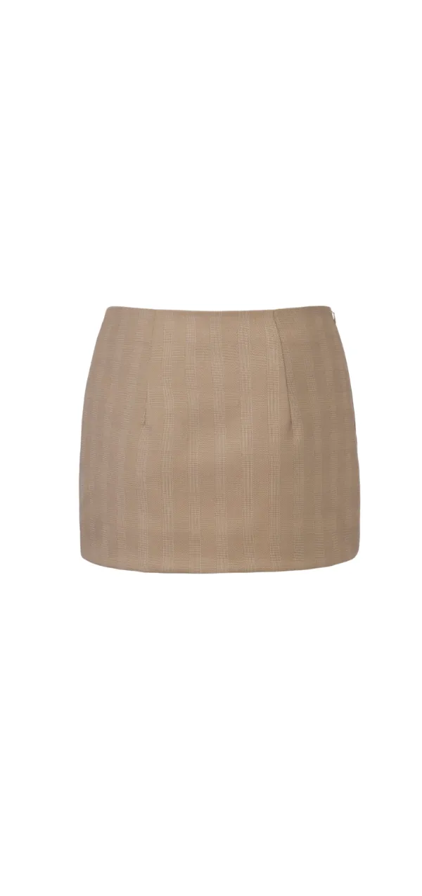 Ivy Mini Skirt - Beige
