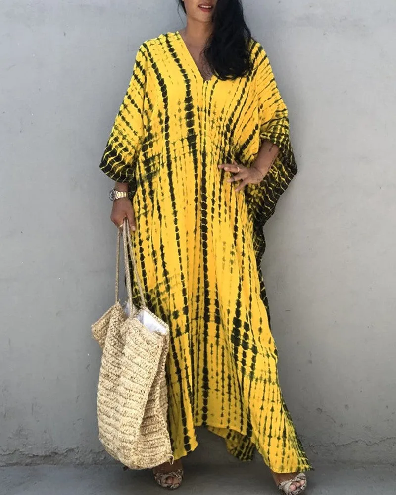Ivyshape | Batwing-Sleeved Long Dress for Women